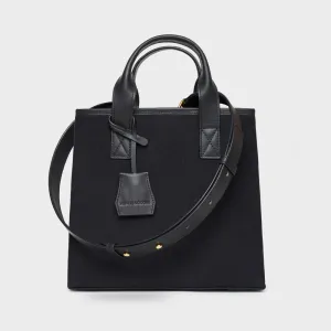 Mini Canvas Tote w/ Strap - N.151 - Black
