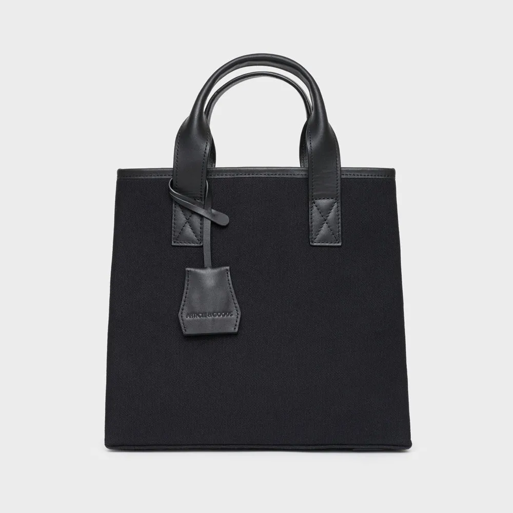 Mini Canvas Tote w/ Strap - N.151 - Black