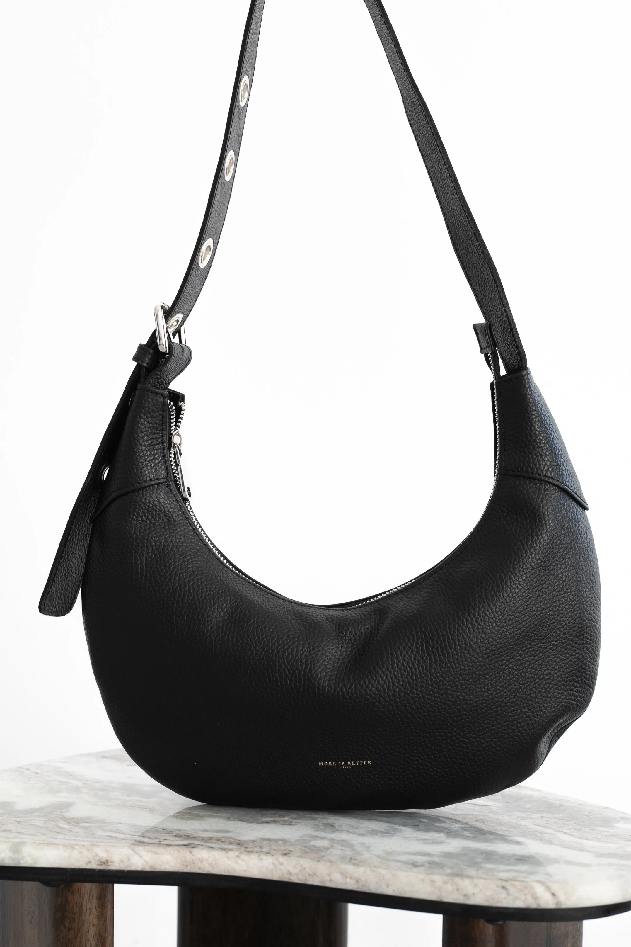 Mini moon  bag black