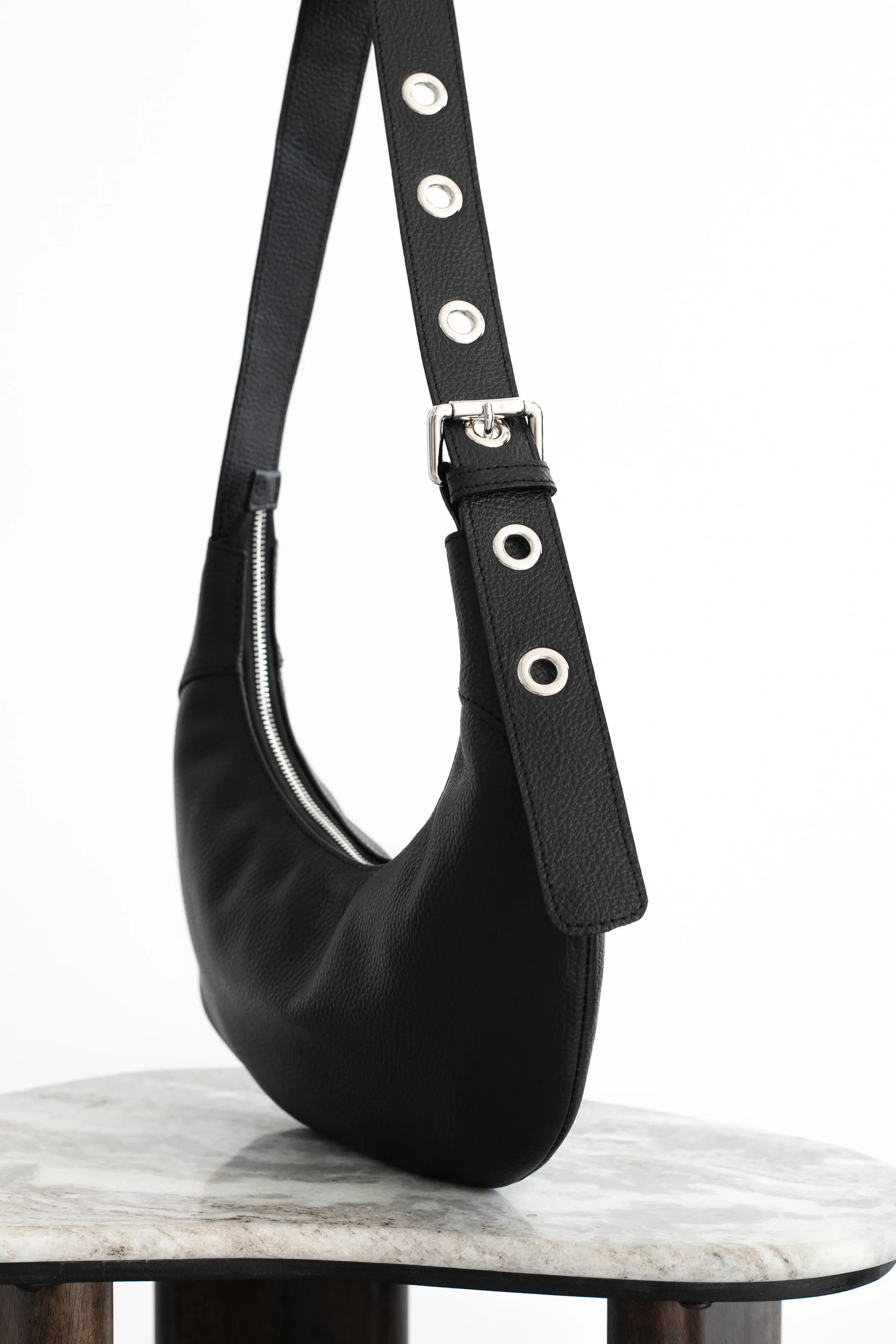 Mini moon  bag black