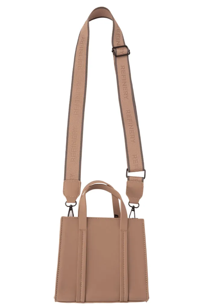 Mini Shopper Style Bag _ 153951 _ Stone