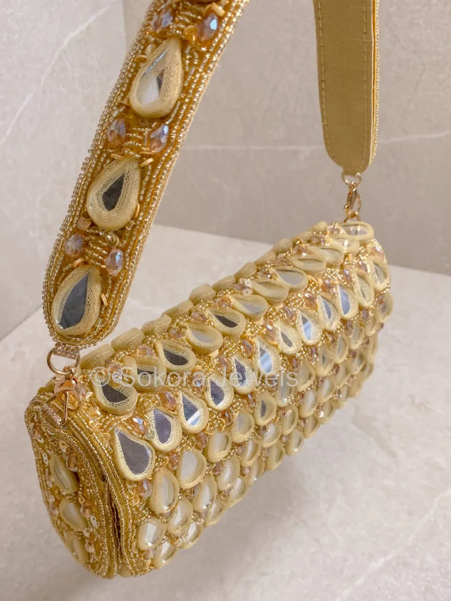 Mirror Detail Bag - Gold
