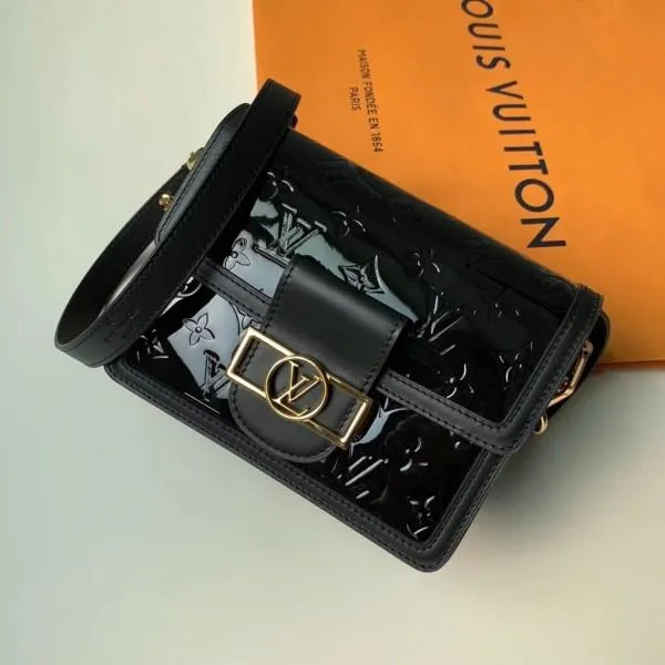 Monogram Vernis Patent Leather Mini Dauphine Bag M44580 2019