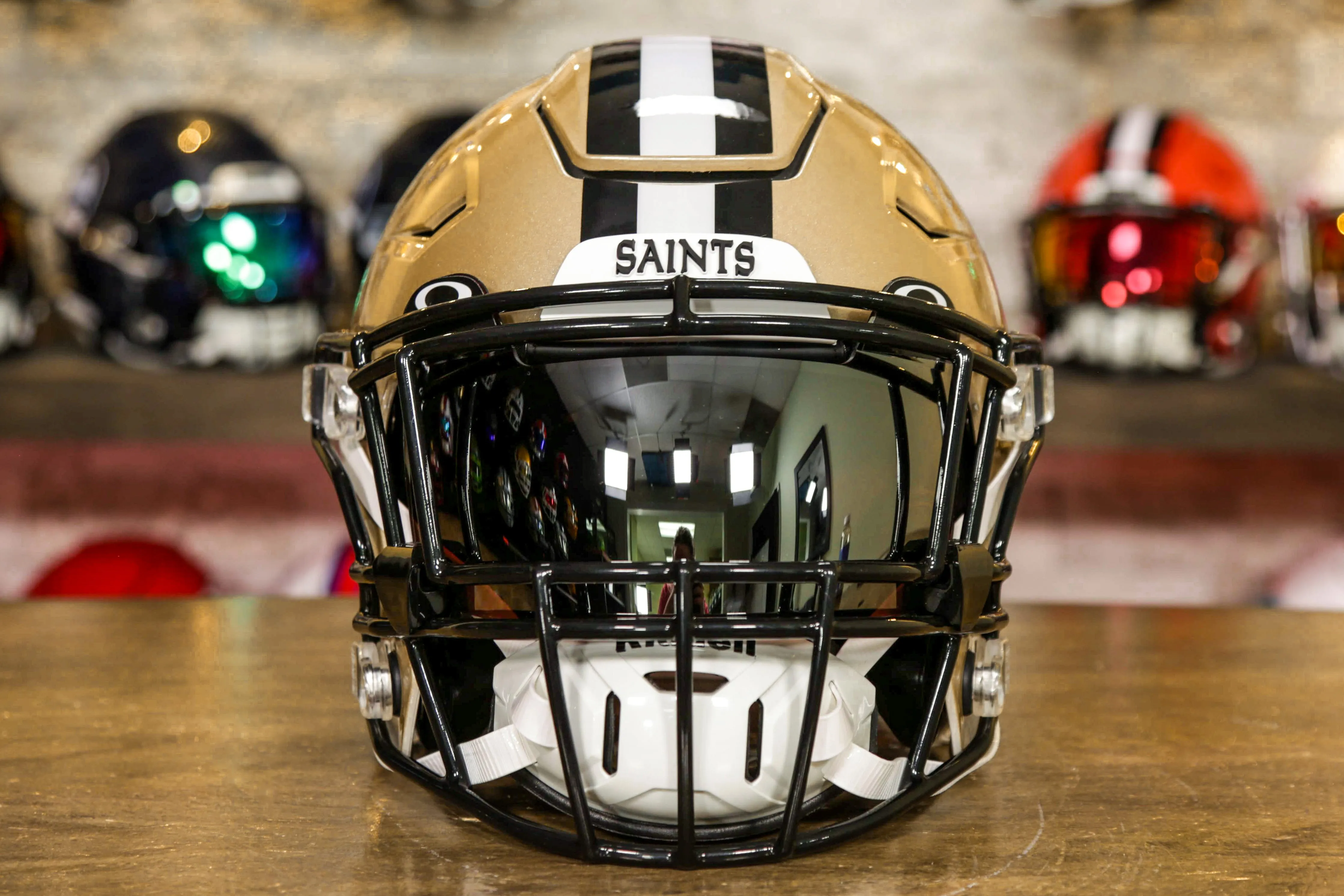 New Orleans Saints Riddell SpeedFlex Helmet - GG Edition 00369