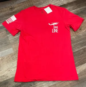 Nine Line Red Flag Short sleeve shirt Mens size small NWOT