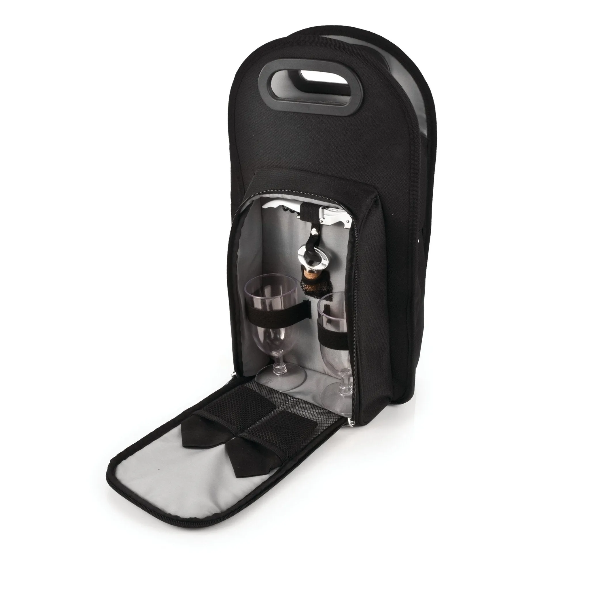 Onyx Insulated Two-Bottle Tote Bag