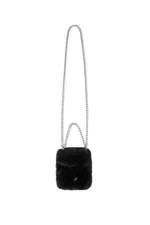 [PAIN OR PLEASURE] FW 24 SOPHIA FUR MINI BAG black