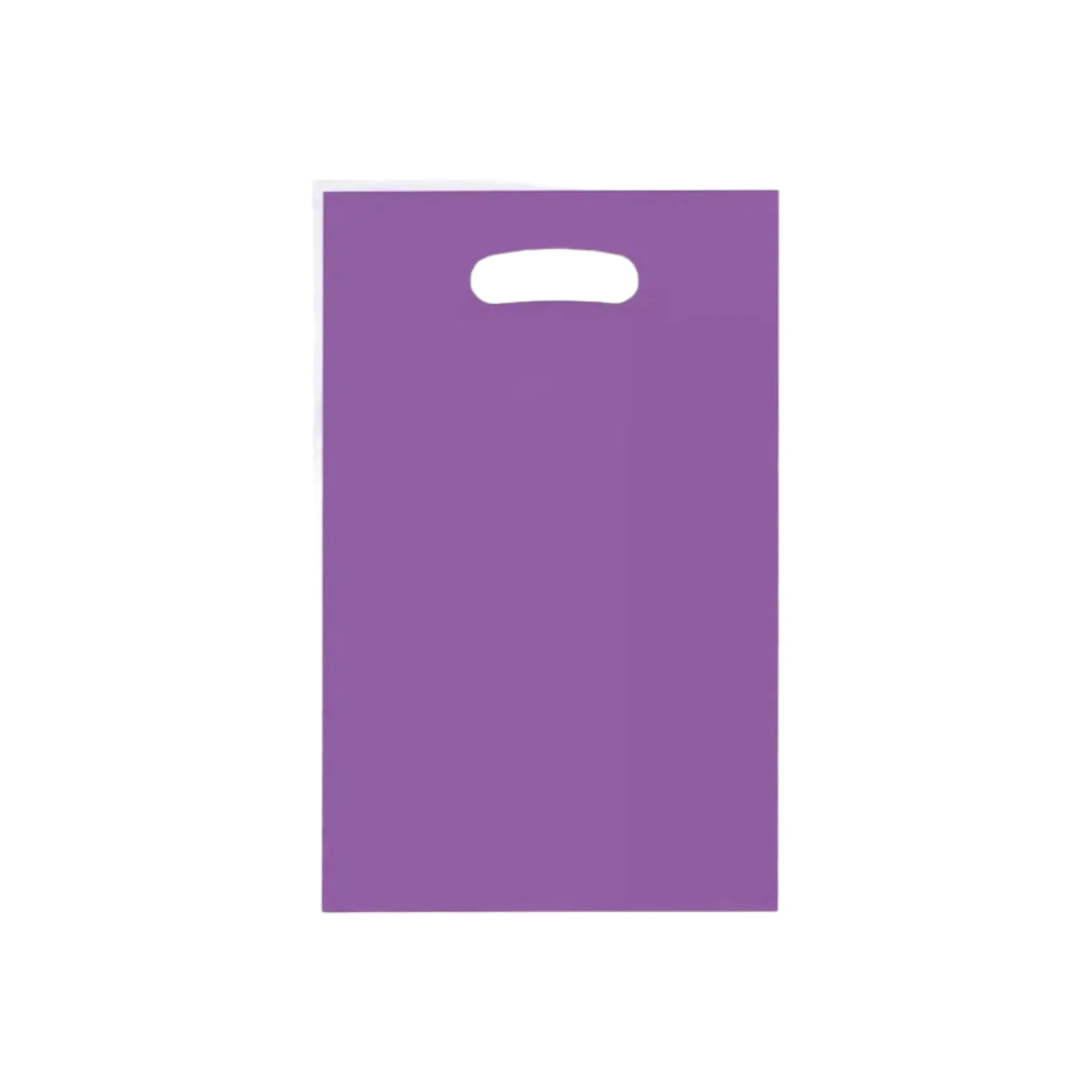 Party Loot Color Plastic Bags 16x25cm 10pack Die Cut Handle