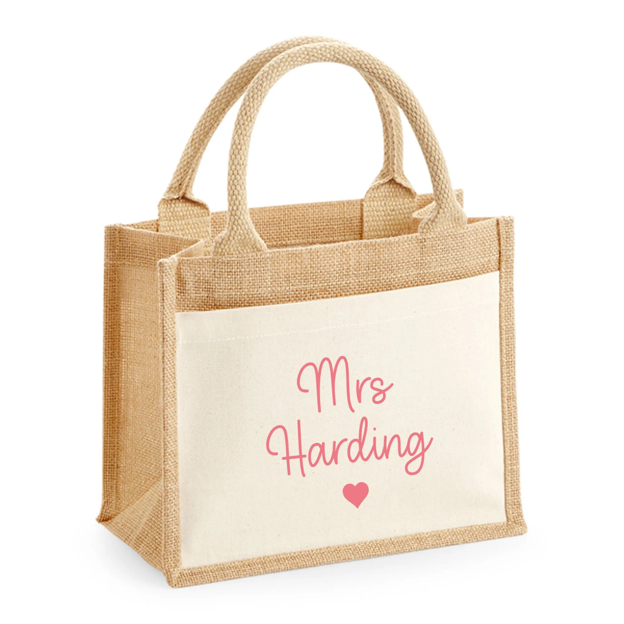 Personalised Teacher Jute Bag