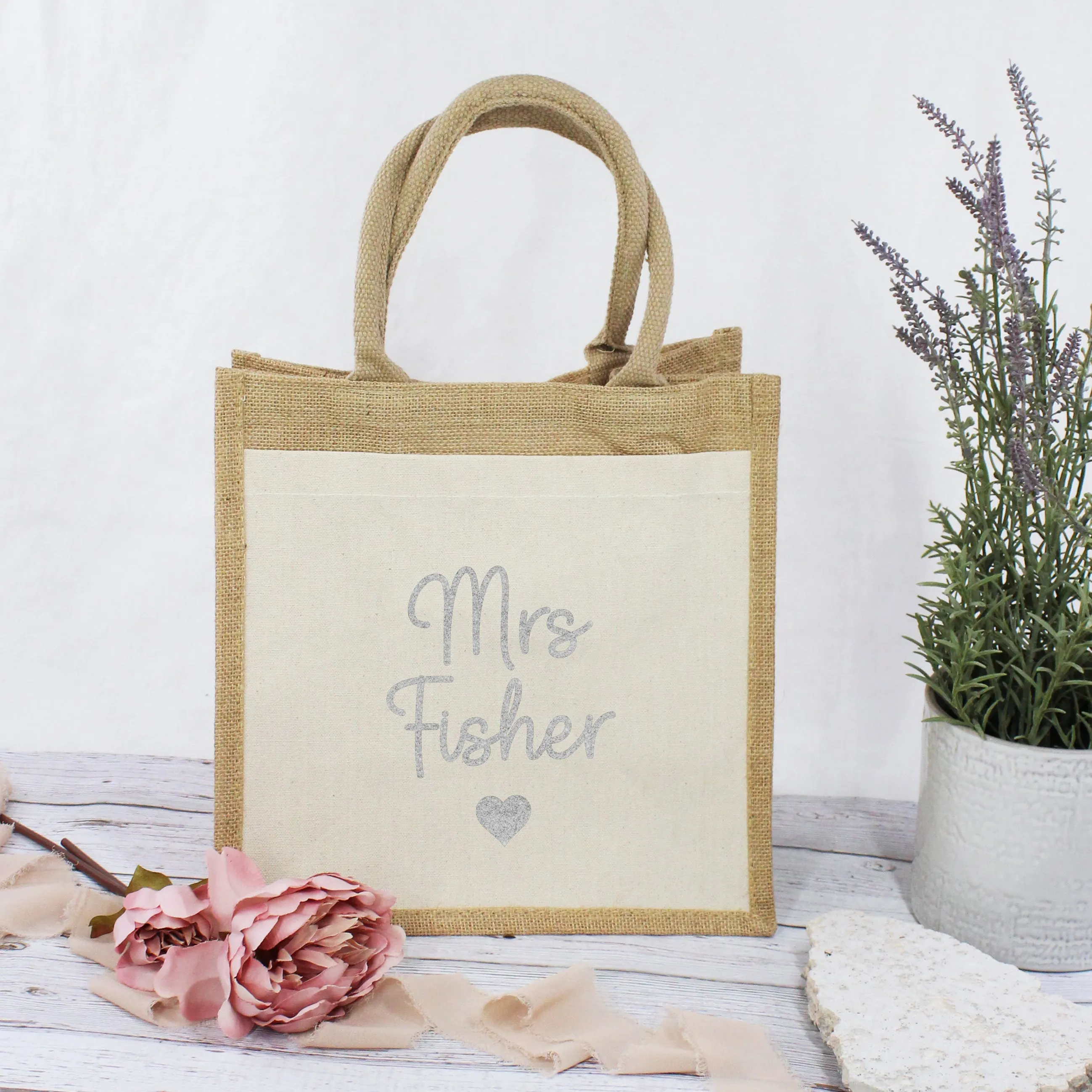 Personalised Teacher Jute Bag
