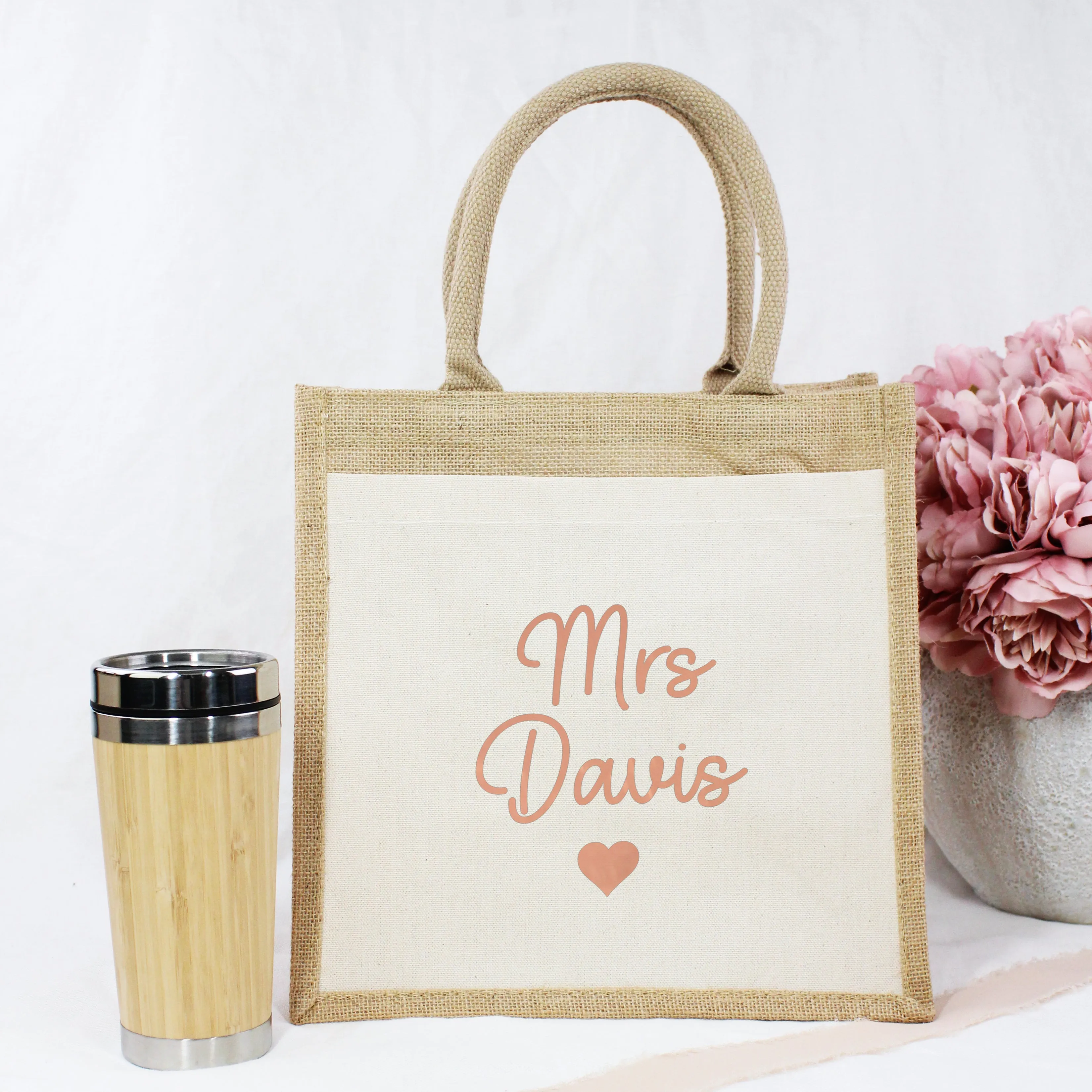 Personalised Teacher Jute Bag