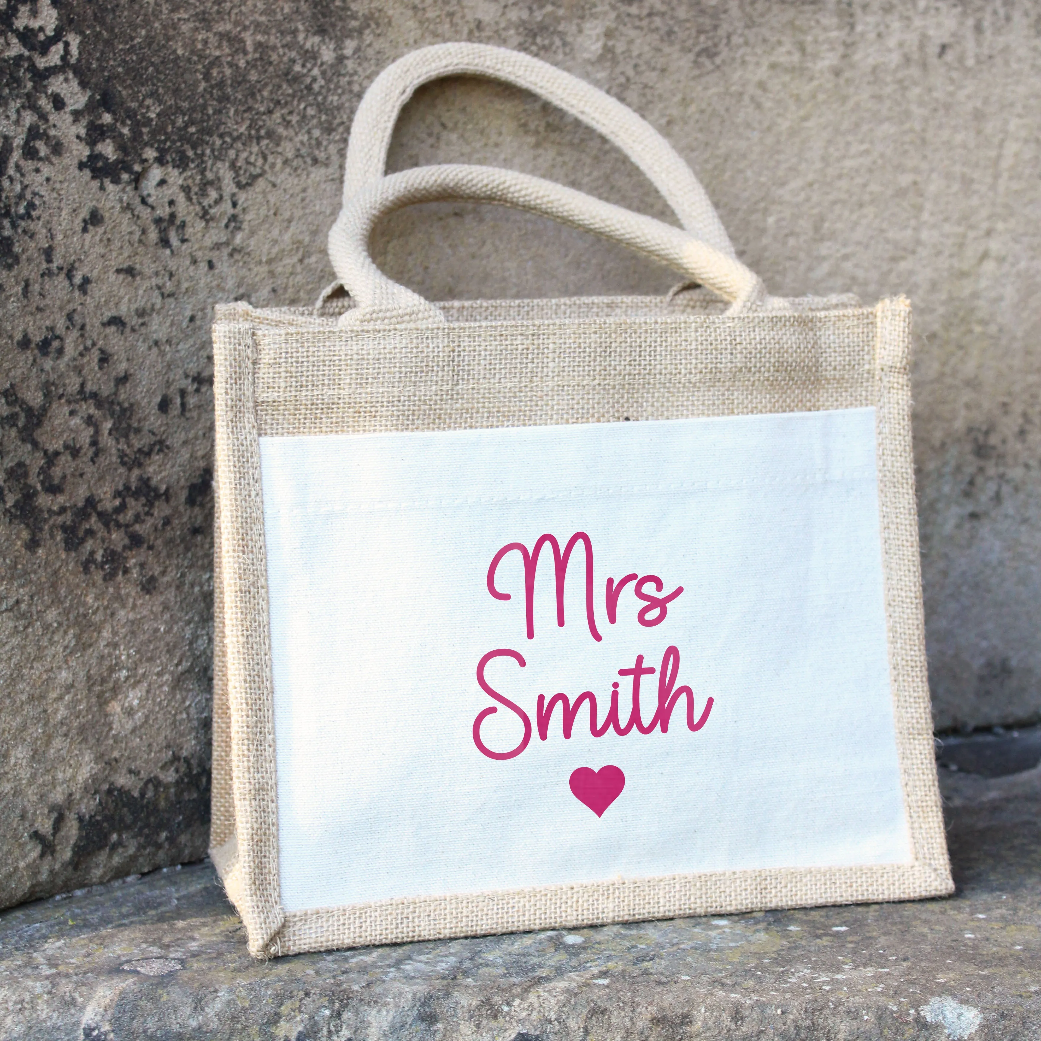 Personalised Teacher Jute Bag