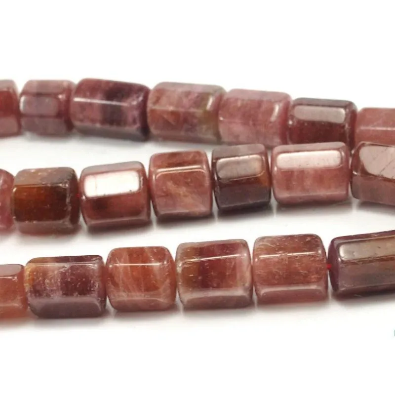 Pink Tourmaline Hexagon Strand