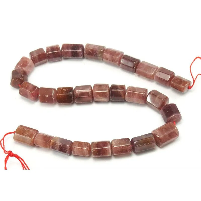 Pink Tourmaline Hexagon Strand