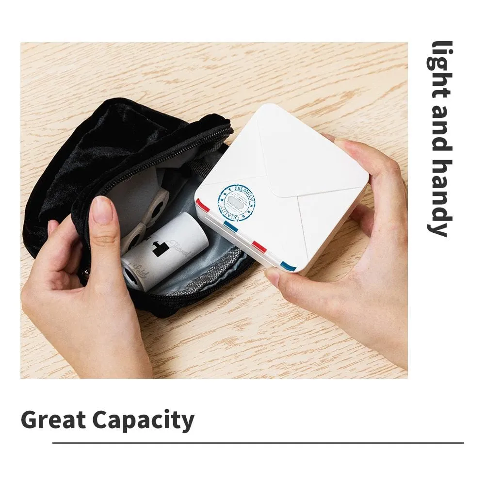 Portable Black Velvet Stationery Cosmetic Multifunction Storage Bag for Organization