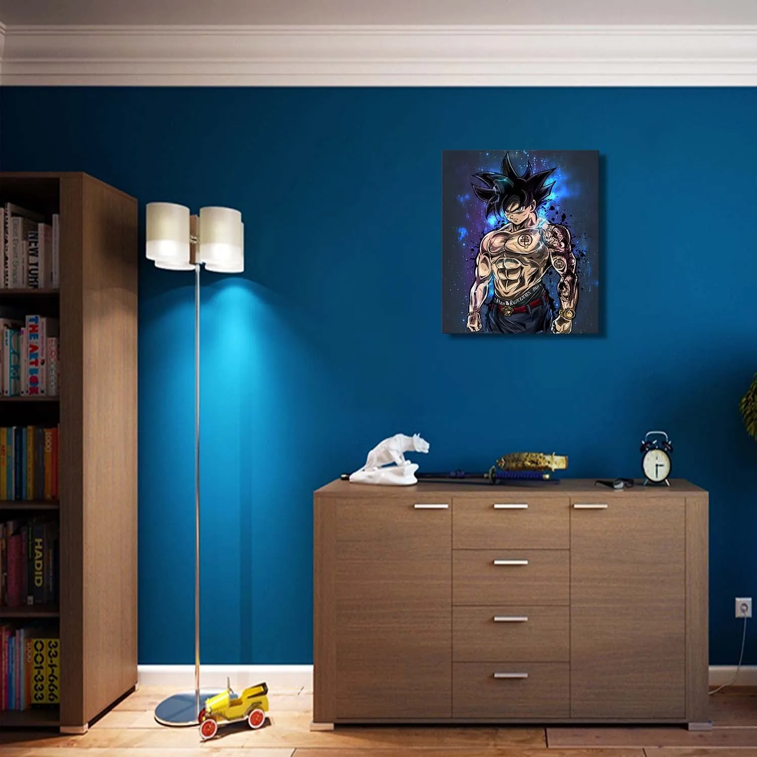 Powering Up Warrior Canvas Wall Art