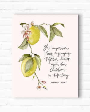 Praying Mom Canvas