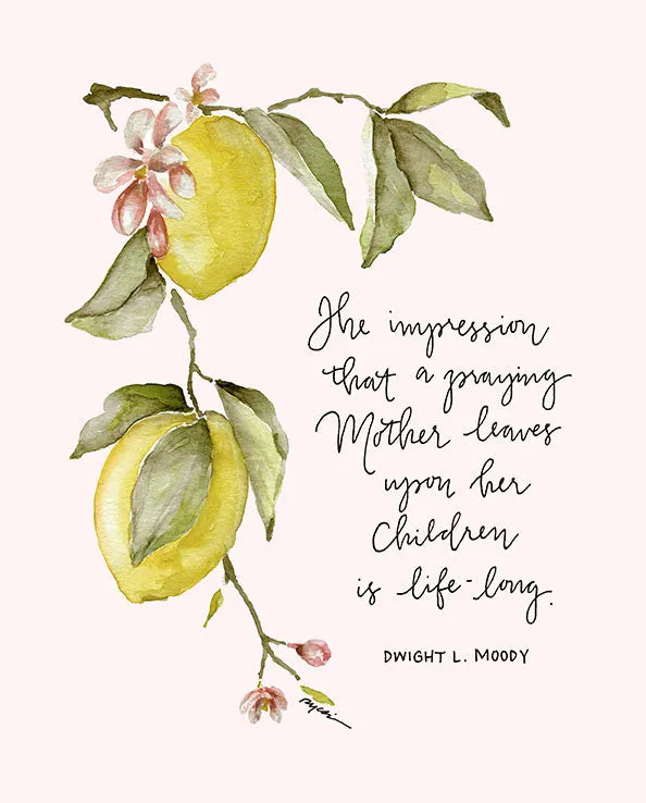 Praying Mom Canvas