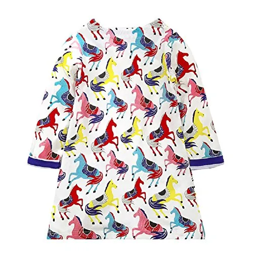 Precious Horses and Stripes Dress