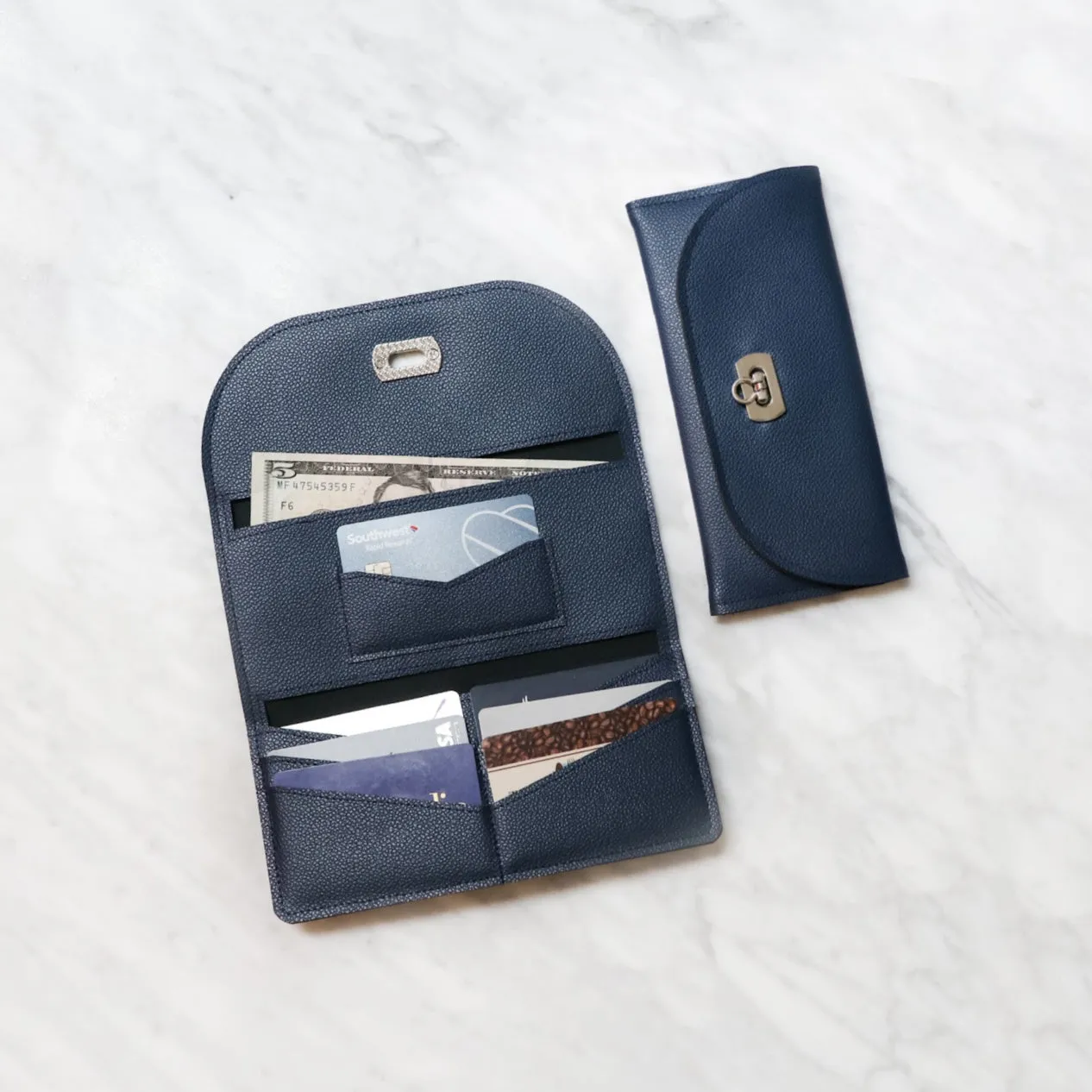 PRECUT Faux Leather Lucky Penny Wallet Kit