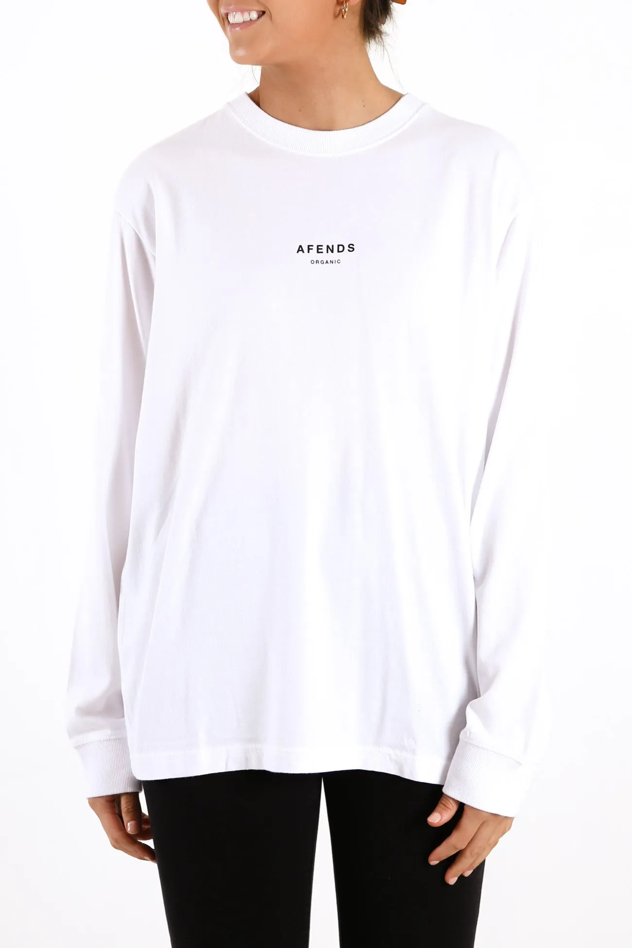 Premium Organic Retro Fit Long Sleeve White