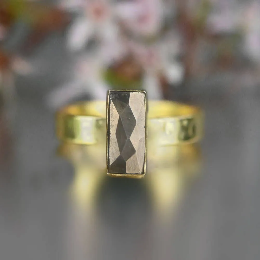 Pyrite Rectangle Ring