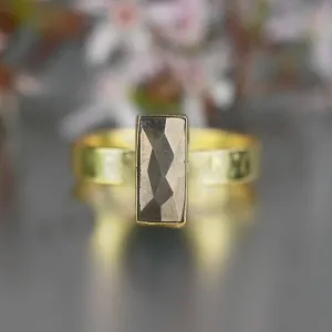 Pyrite Rectangle Ring