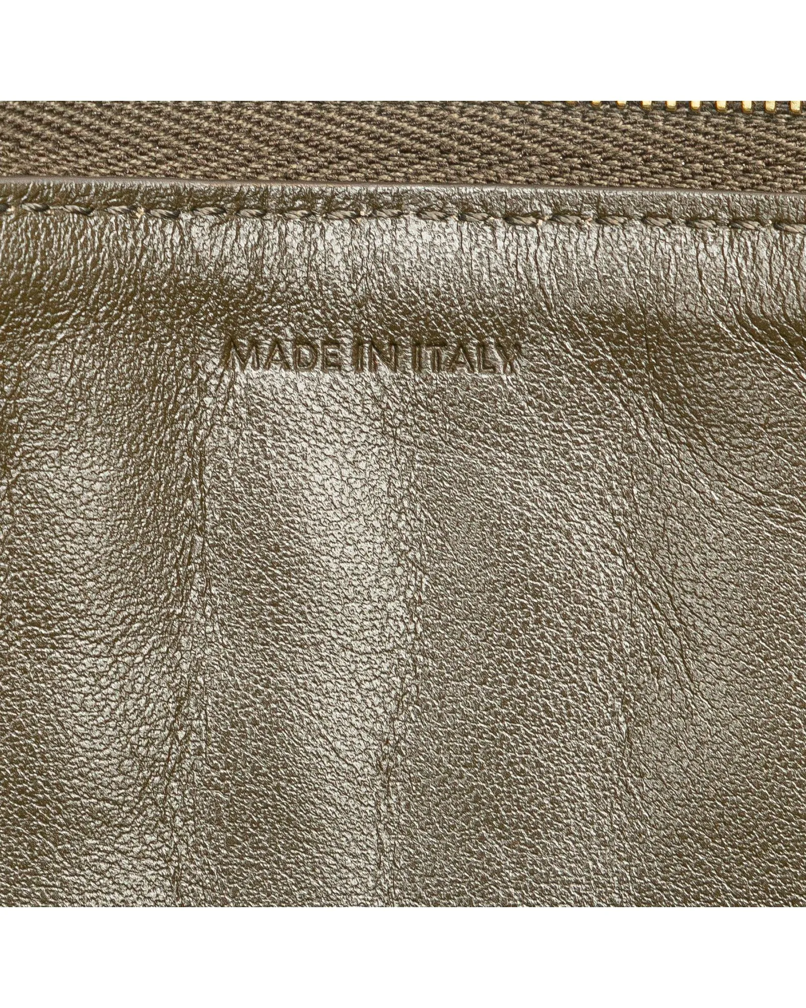 Quilted Calfskin Charm Clutch with Card Slots and Zip Closure
