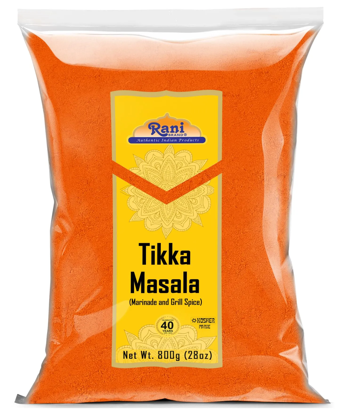 Rani Tikka Masala Indian 7-Spice Blend 28oz (800g) ~ All Natural, Salt-Free | Vegan | No Colors | Gluten Friendly | NON-GMO | Kosher