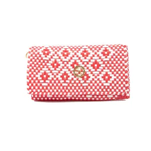 RED AZTEC CLUTCH