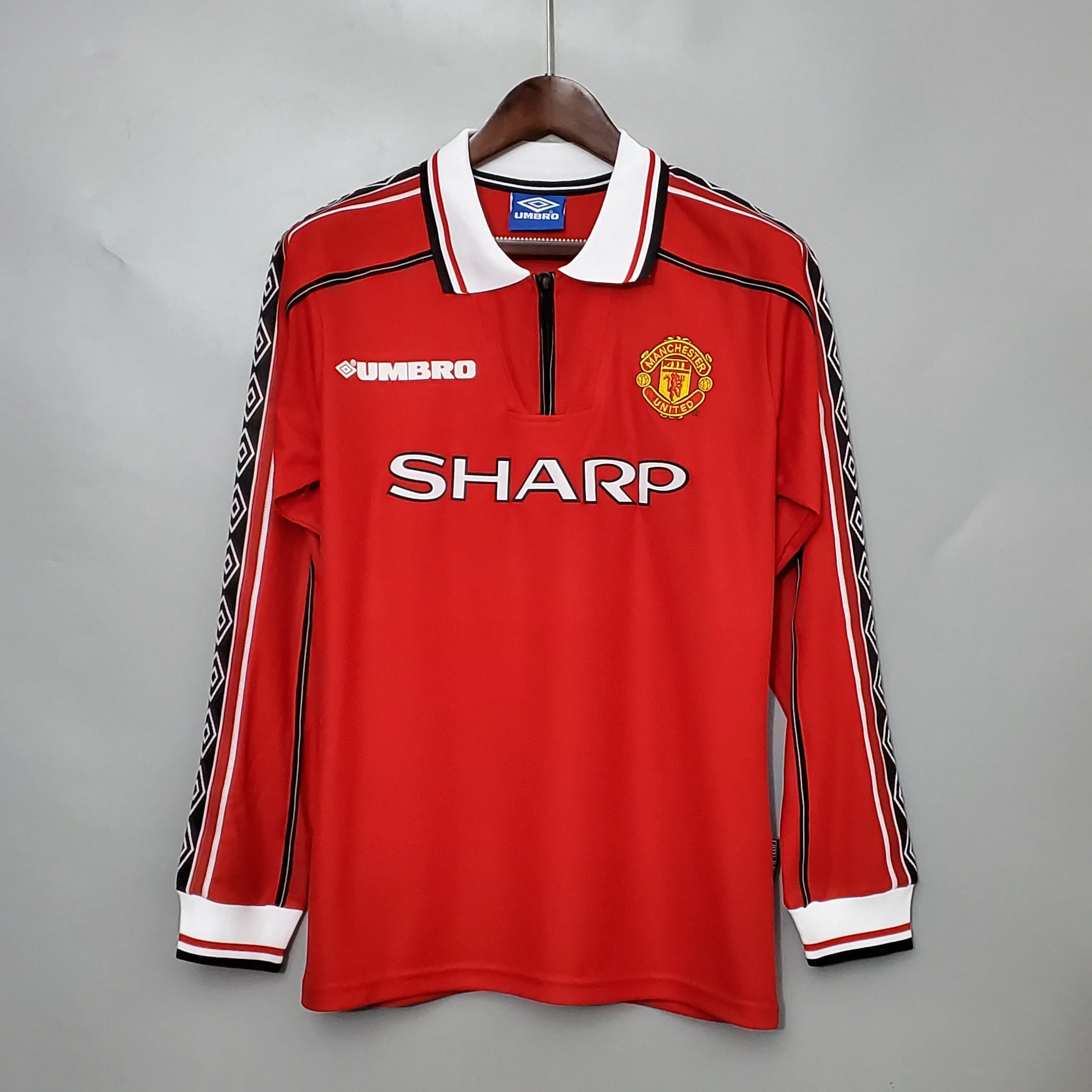 Retro long-sleeved 98/99 M-U home S-XXL