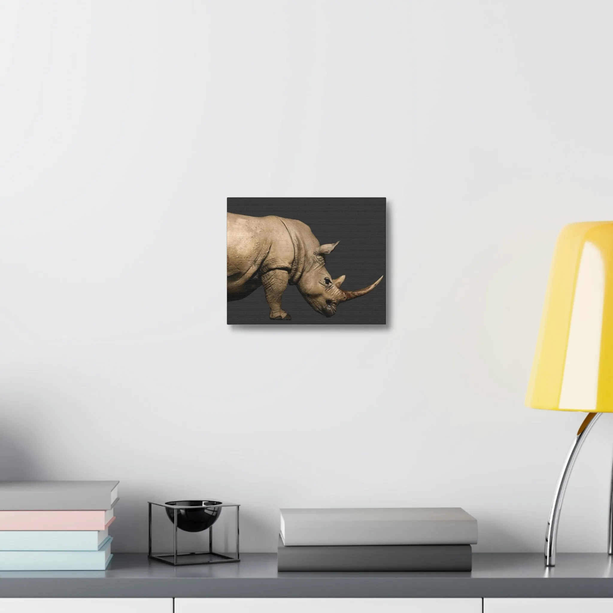 Rhino Stretched Canvas