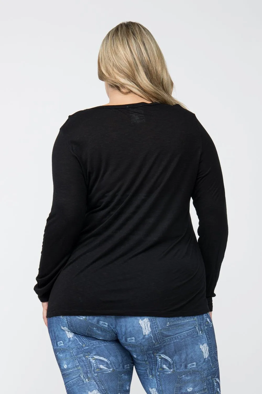 Rodeo Round-Up Western Style Long Sleeve Top and Eye Let Trim
