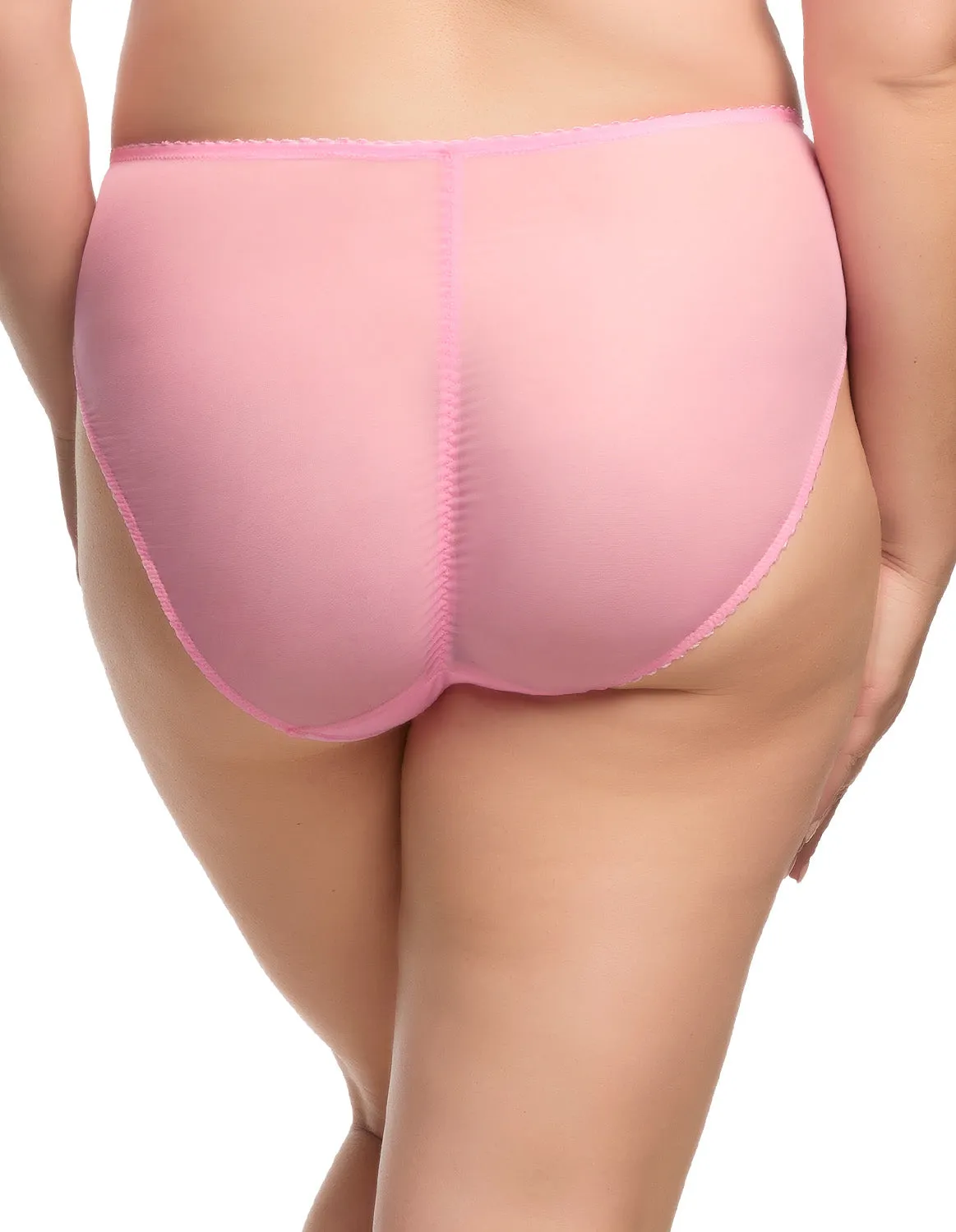 Rosewyn Hi Cut Brief - Charming Pink