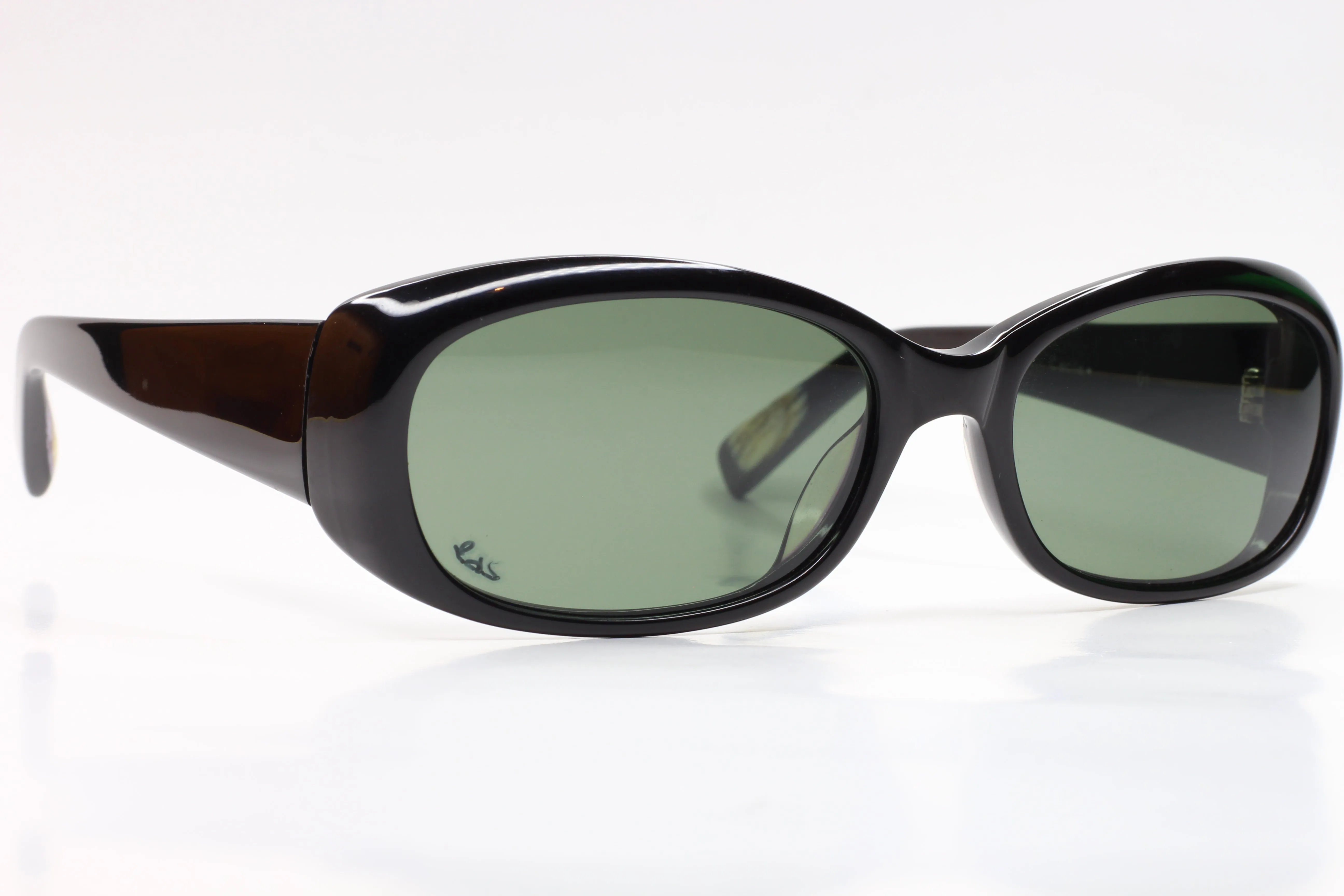 S&C Cecile Black Gloss Acetate Designer Italy Sunglasses