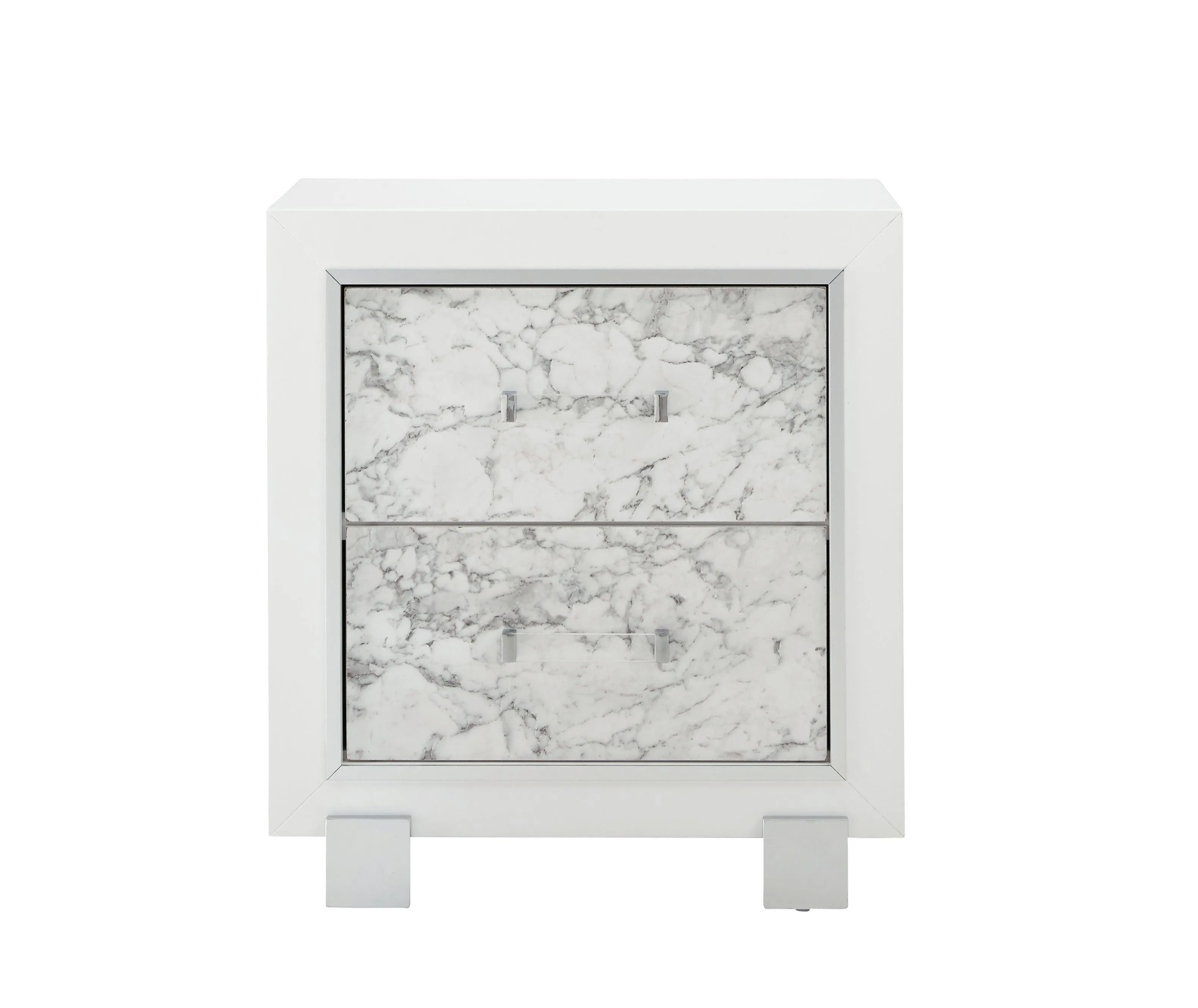 Santorini Nightstand - Sleek Bedside Table