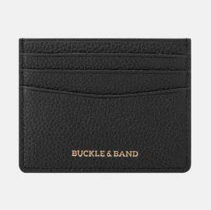 Signature Black Leather Card Wallet