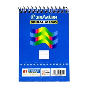 Sinarline A7 Spiral Memo Notebook