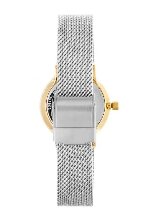 SKAGEN FREJA LILLE WHITE/SILVER DIAL TWO TONE MESH BRACELET SKW2666
