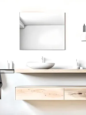 Sleek Bath Face Mirror