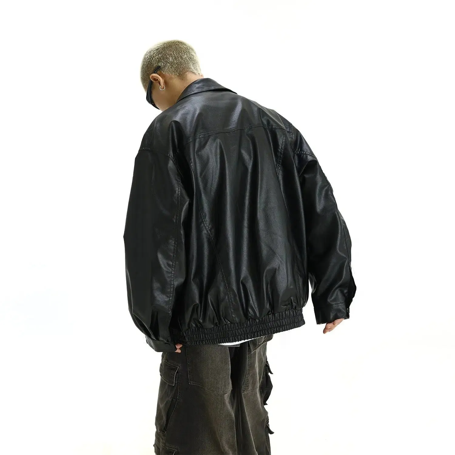 Sleek Chic Moto PU Leather Jacket