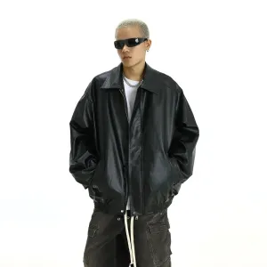 Sleek Chic Moto PU Leather Jacket