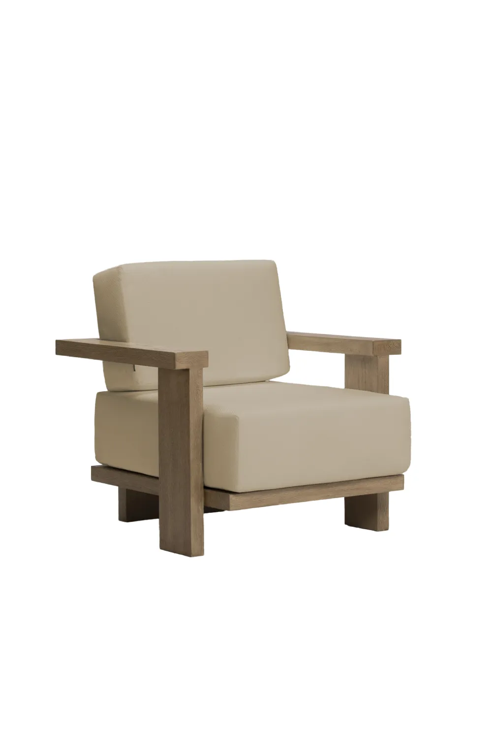 Sleek Cushioned Outdoor Armchair | Dareels Panjang