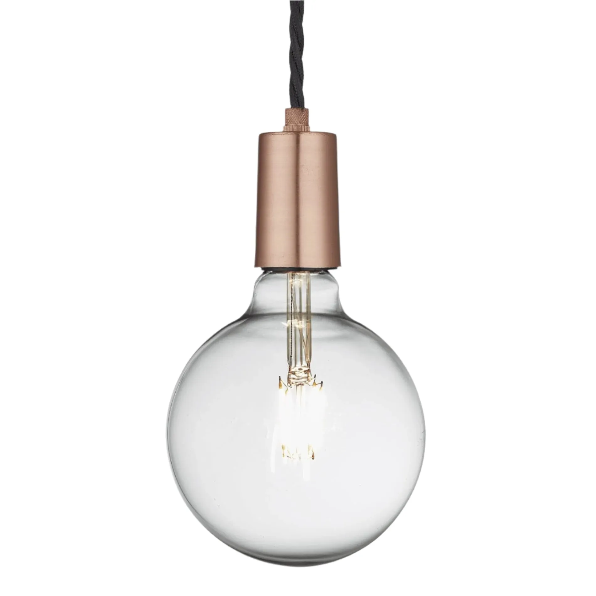 Sleek Edison Pendant  - 1 Wire - Copper
