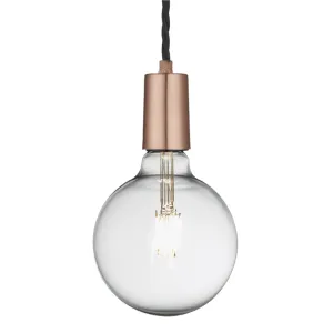 Sleek Edison Pendant  - 1 Wire - Copper