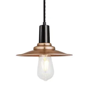 Sleek Flat Pendant - 8 Inch - Copper