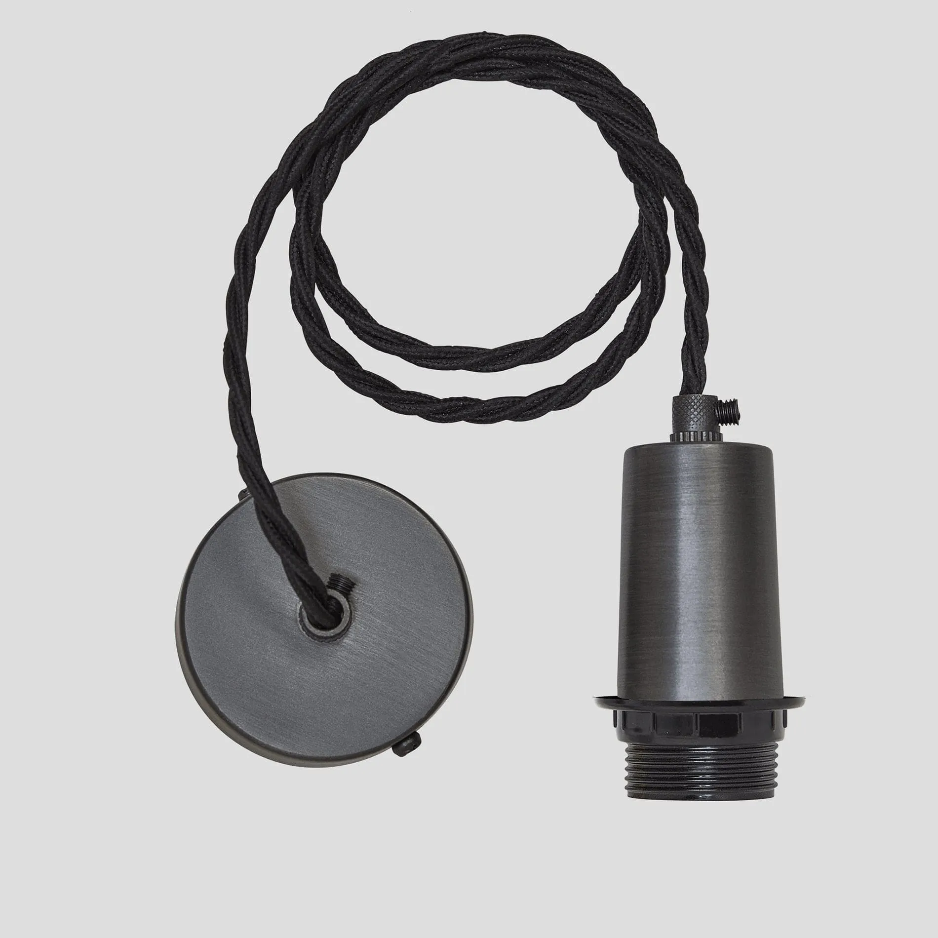Sleek Giant Bell Pendant - 20 Inch - Pewter