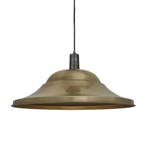 Sleek Giant Hat Pendant - 21 Inch - Brass
