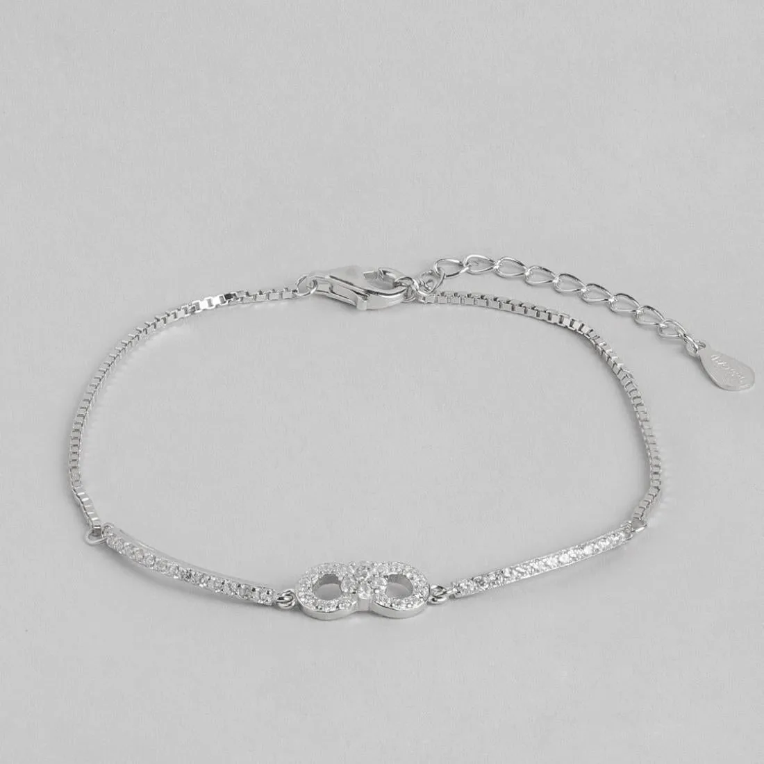 Sleek Infinity 925 Silver Bracelet