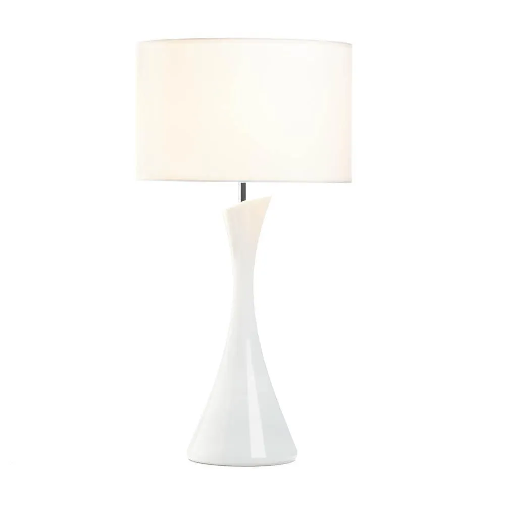 Sleek Modern White Table Lamp